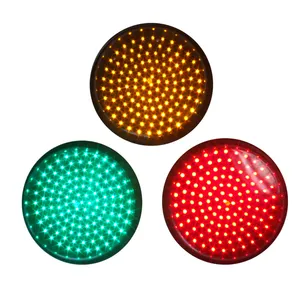 红色信号灯指示灯 LED 交通信号灯模块，像素集群 Semaforo