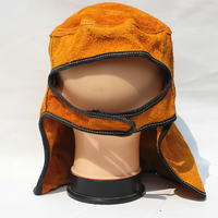 Chapeau de protection faciale de soudeur en cuir de vachette Casquette de casque portable pour le soudage et les respirateurs