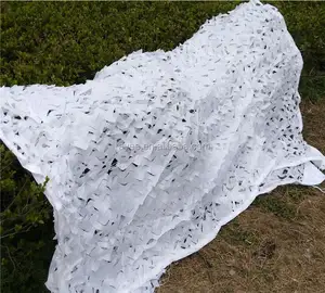 Filet de camouflage blanc neige camo filet grand rouleau taille Blanco camuflaje