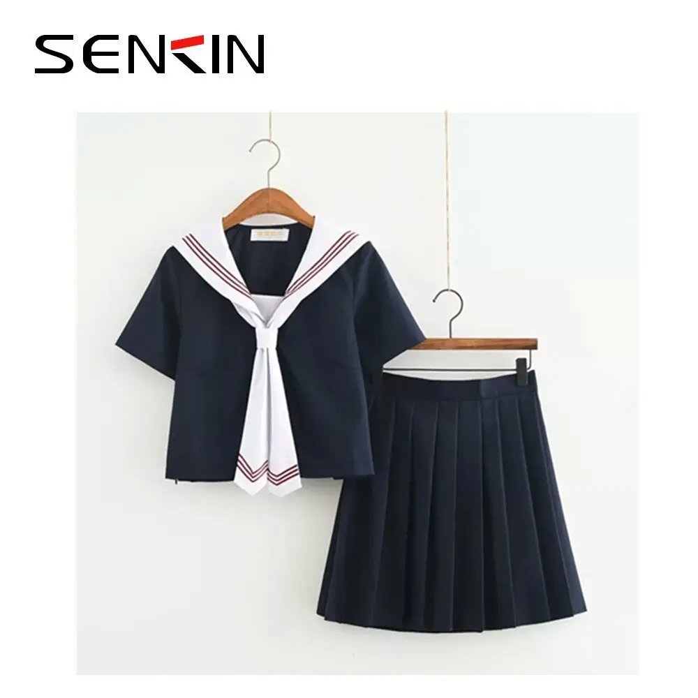 Tela de uniforme escolar personalizada, venta al por mayor, en poliéster/algodón, para falda de uniforme escolar japonesa