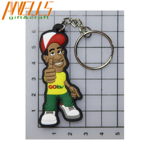 Tùy chỉnh thực hiện Keychain mềm <span class=keywords><strong>3D</strong></span> cao su <span class=keywords><strong>PVC</strong></span> Móc Chìa Khóa phim hoạt hình logo <span class=keywords><strong>PVC</strong></span> <span class=keywords><strong>Keyring</strong></span> - Product Image 3