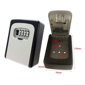 Venta caliente <span class=keywords><strong>Keybox</strong></span> 4 Digit Montado en la pared Perilla de la puerta Caja de bloqueo de llave Cajas fuertes montadas en la pared - Product Image 5