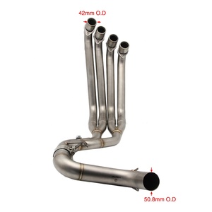 CBR650 Sistema completo de escape Silenciador de escape de motocicleta Tubo medio para CBR650F CBR650 <span class=keywords><strong>CB650F</strong></span> - Product Image 5
