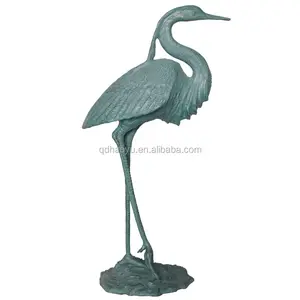 花园装饰动物主题铝 Heron 雕像