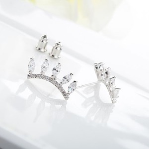 El oro al por mayor de calidad superior Teemi Austrial cristalina clara Uique Diseño Rose plateado CZ Pestaña muchacha de las <span class=keywords><strong>mu</strong></span> - Product Image 6