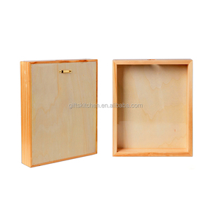 Marco de <span class=keywords><strong>Madera</strong></span> para Fotos y Cuadros, Caja de Sombra para Exhibición Profunda de 9x11 Pulgadas, <span class=keywords><strong>Natural</strong></span>, al por Mayor - Product Image 2