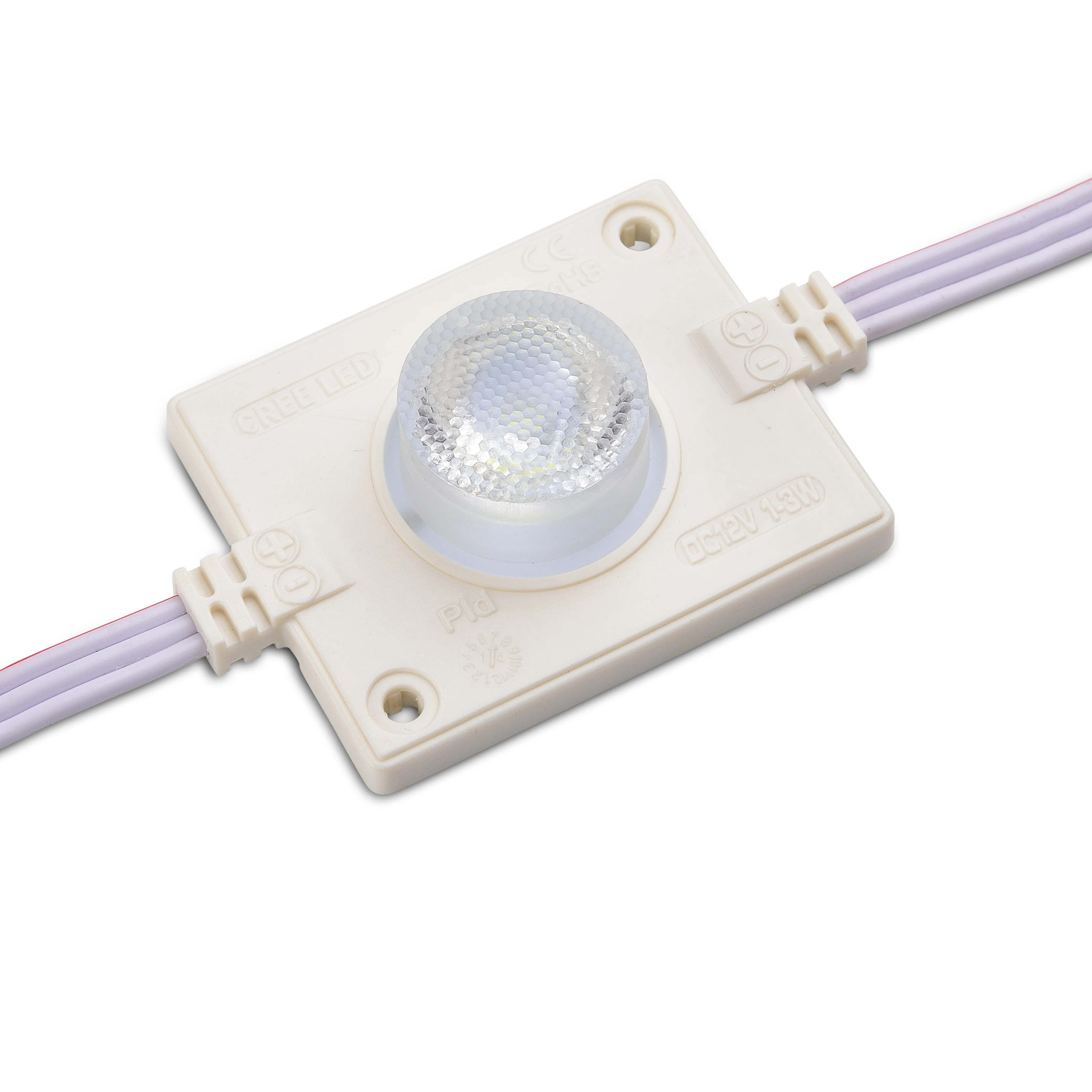 Độ sáng cao LED MODULE 12V DC duy nhất Xem góc cạnh Ống Kính LED mô-đun công suất cao cho các dấu hiệu 1.5 Wát quảng cáo