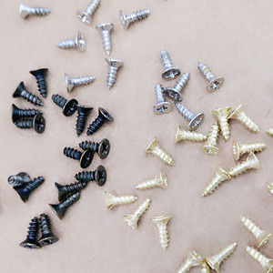 M2.5X6mm 5000 pz/pacco argento bronzo <span class=keywords><strong>ottone</strong></span> viti autofilettanti per mobili <span class=keywords><strong>in</strong></span> legno scatola cerniera metallo di fissaggio - Product Image 5