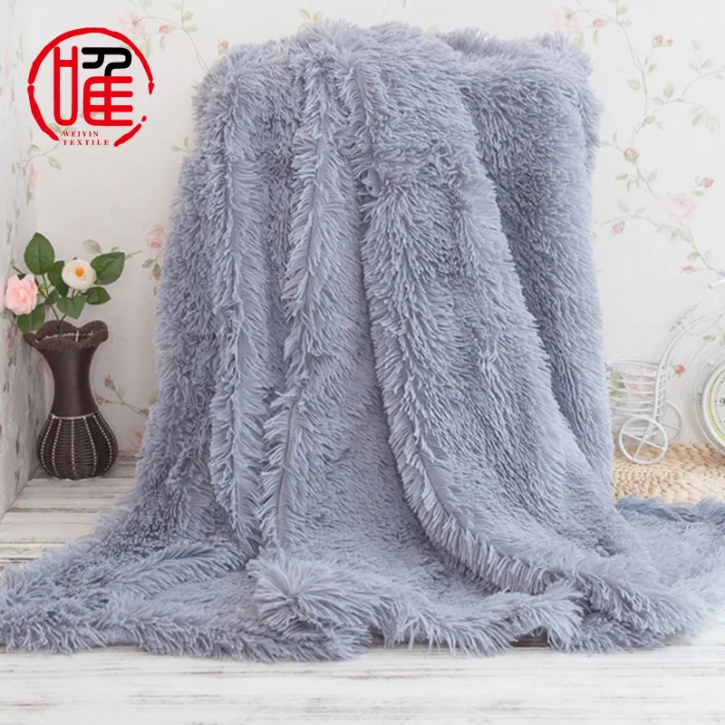 Premium Cheap Luxury Double Layer Extra Soft Fuzzy Cozy Warm Fluffy Plush Sherpa Microfiber Couch Fake Fur Rug Throw Blanket