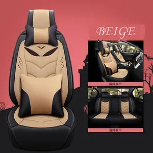 2019 Nieuwe stijl Volledige Set Fashion Design 5D Auto seat Cover 5 Zits Waterdichte Car Seat Cover met Hoge Kwaliteit