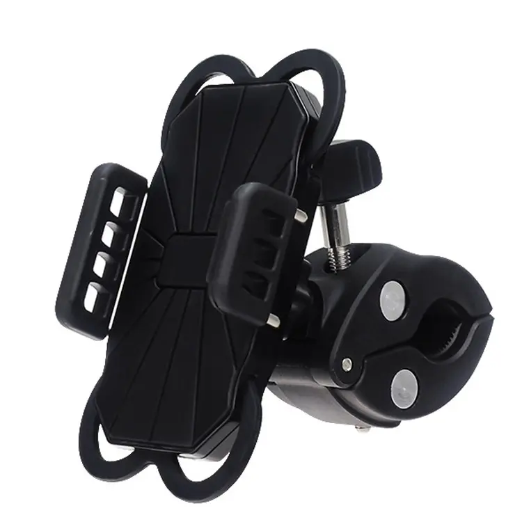 New Popular 360 Degree Rotation Mobile Phone Bicycle Scooter Handlebar Stand Holder with Silicone Strap Protection for Iphone6s