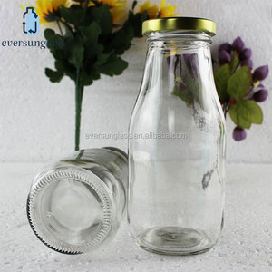 Pot Mason en verre rond de 300ml avec couvercle en métal/pot de confiture Mason <span class=keywords><strong>à</strong></span> large bouche <span class=keywords><strong>pour</strong></span> boire - Product Image 3