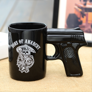 Taza <span class=keywords><strong>de</strong></span> cerámica con mango <span class=keywords><strong>de</strong></span> pistola, diseño único Vintage, 2020 - Product Image 4