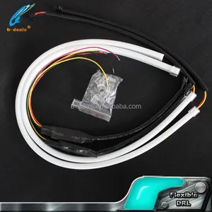 30 cm 45 cm 60 cm 85 cm Flexible led DRL 낮 running 빛 스위치 백 led 관