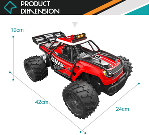 High speed PVC toy tank 1:16 light remote control car with petrol engine 4x4 - Product Image 4