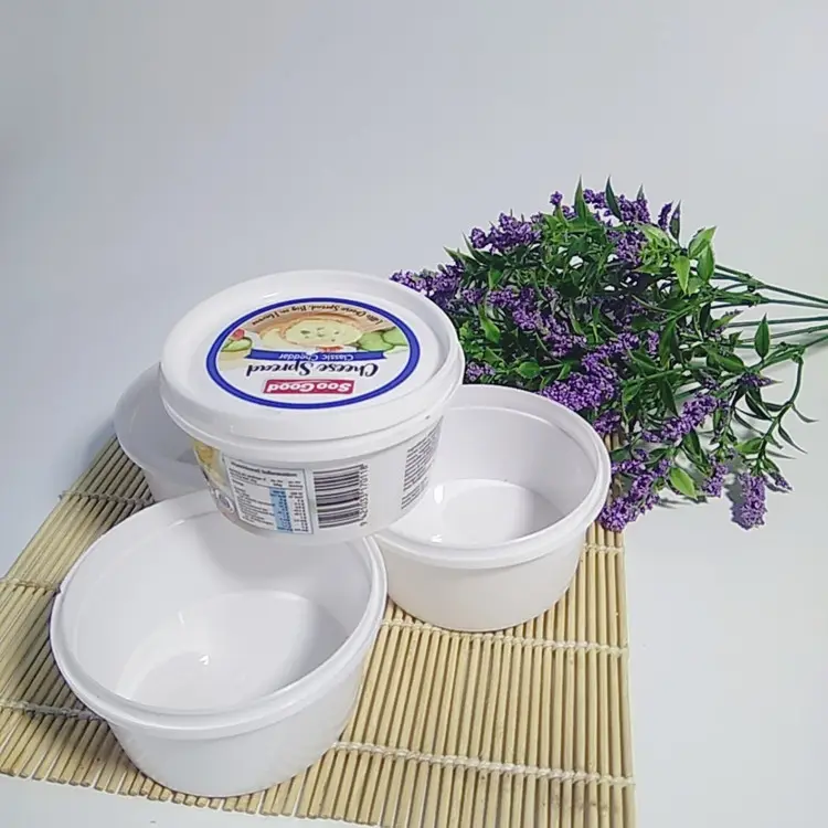 Food Grade 150ml Plastic bucket Storage Containers For Cheese for sale ice cream bucket