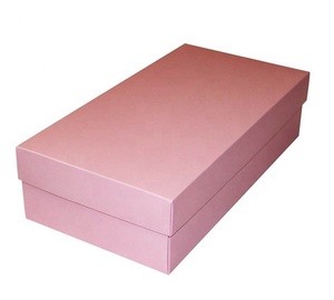Caja de cartón personalizada para almacenamiento de zapatos, cajas de cartón con logotipo para embalaje, color rosa, negro y blanco, venta al por mayor - Product Image 3