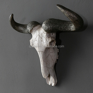 Resin Big Wholesale Cow <strong>Skull</strong> Wall Hanging <strong>Decoration</strong> - Product Image 2