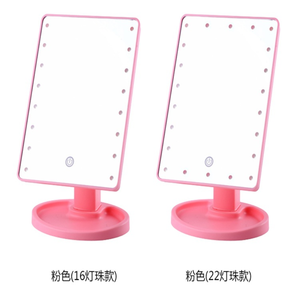 Wholesale 16 22 <strong>LED</strong> Lights Standing Table Desktop Cosmetic <strong>Mirror</strong> Low MOQ <strong>LED</strong> <strong>Makeup</strong> <strong>Mirror</strong> - Product Image 3