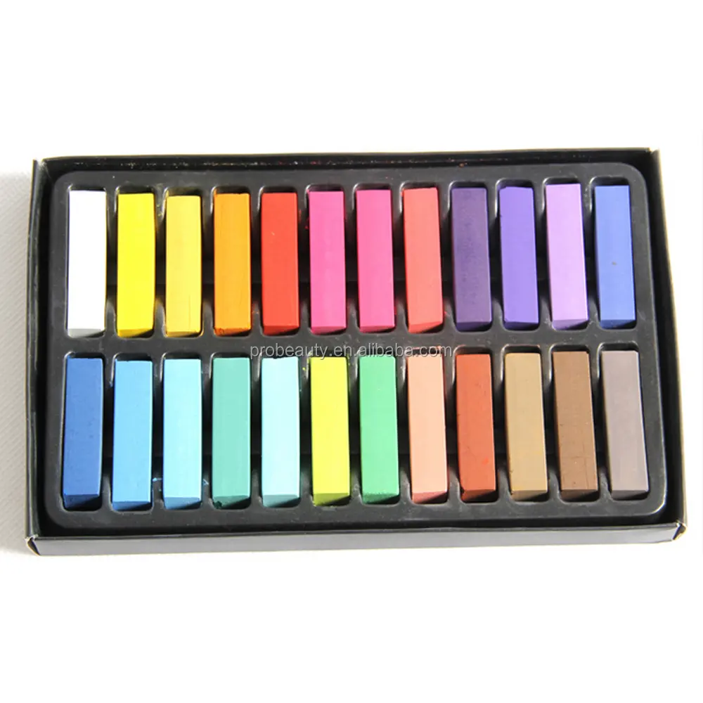 2016 hot selling Cheap Chalk Marking Powder 24 Colors hair color Chalk