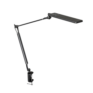 Lampe de bureau LED portable en métal noir de style européen pour les cils, avec luminosité réglable et utilisation en salle de lecture - Product Image 1
