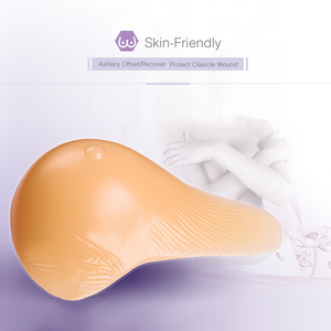 Gratis Verzending Realistische Mastectomie Borstprothesen Zachte Siliconen Valse Borsten Hele Koop 350G - Product Image 3