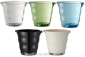 Seau à glace écologique en plastique pour vin avec poignée - Product Image 5