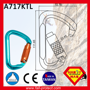 คาราไบเนอร์อลูมิเนียมแบบล็อคเร็ว 25KN ได้รับการรับรองมาตรฐาน CE & UIAA - Product Image 4