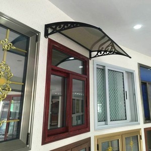 <span class=keywords><strong>Polycarbonate</strong></span> Cửa Sổ Mái Hiên Mặt Trời Nơi Trú Ẩn Cửa Tán Với Kỹ Thuật PP Khung Nhựa - Product Image 5