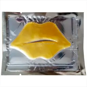 Masker Bibir Emas 24K, Perawatan Kecantikan Kulit Kolagen Kristal