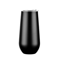 6oz Cannelé Tasse En Acier Inoxydable 6oz Sans Pied Flûtes À Champagne Verres À Vin Gobelet Fiole À Vide