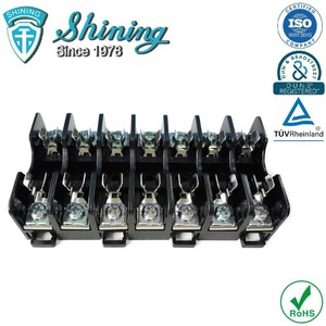 FS-017B 600V 10 Amp 7 Way Midget Type Din Rail Glass <b>Fuse</b> Holder - Product Image 1