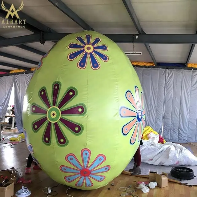 Z5 telur tiup Paskah raksasa, dekorasi warna-warni