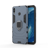 Coque métallique avec anneau de doigt pour Huawei honour 8X MAX, étui en tpu, housse arrière avec support