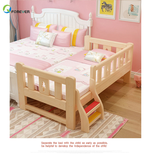 Bộ nội thất phòng ngủ trẻ em hiện đại chất lượng cao bằng gỗ thông nguyên khối sáng tạo, giường đơn cho trẻ em - Product Image 6