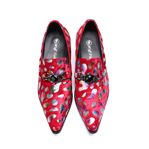 NA169 Mocassins rouges pour hommes en cuir véritable Chaussures <span class=keywords><strong>bateau</strong></span> confortables et respirantes Personnalité Casual Marque de <span class=keywords><strong>luxe</strong></span> Chaussures formelles pour hommes - Product Image 6