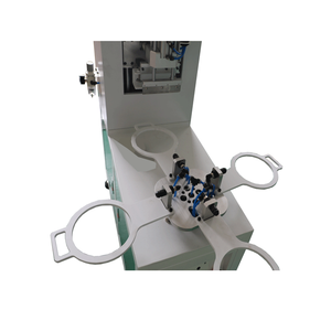 โต๊ะหมุนได้แบบแมนนวลสำหรับ4สถานีเครื่องพิมพ์ซิลค์สกรีนบอลลูนกึ่งอัตโนมัติดีไซน์สิทธิบัตรสภาพใหม่สำหรับอุตสาหกรรมฟาร์ม - Product Image 5