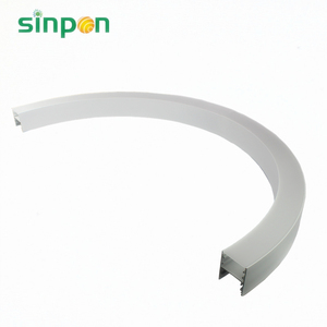 Nova Circular caixa de alumínio canal de montagem de superfície perfis em alumínio para led flexível luz de tira e levou bar - Product Image 1