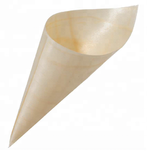 Jimao Cône de crème glacée en bois de pin naturel <span class=keywords><strong>jetable</strong></span> promotionnel pour les fêtes - Product Image 4