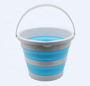 Secchio Pieghevole 10L in <span class=keywords><strong>Silicone</strong></span>, Secchio Pieghevole per Pulizie Esterne, Secchio Pieghevole per Pesca, Campeggio e Roulotte - Product Image 5