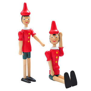 Marionnette Pinocchio En Bois - 25 Cm - Figurine Articulée