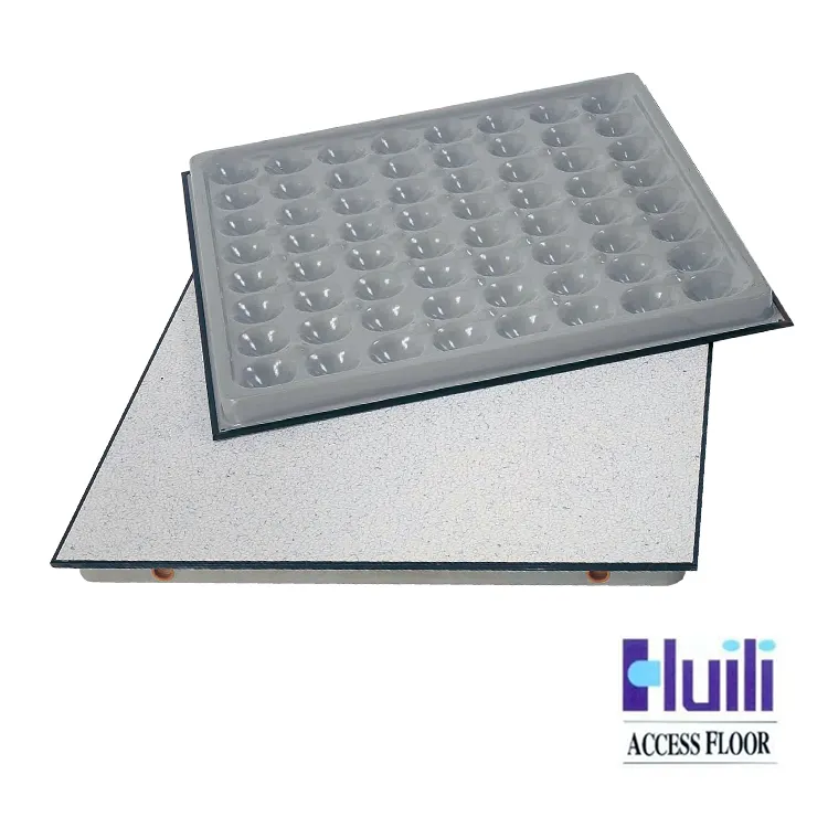 PVC Antistatic Steel Cementitious Raised Floor/Access Floor with Imprinted Edge Trim