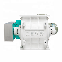 Pneumatic blow through cyclone rotary backplane airlock valve feeder for maize ricemill grinding machine