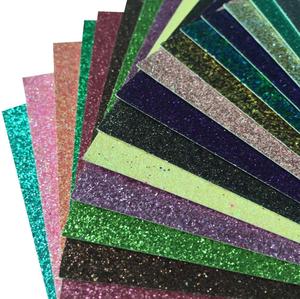 Nenhum MOQ 300gsm Sparkly Glitter colorido Papel Cardstock para Cricut Artesanato DIY Projetos Fazer Cartão