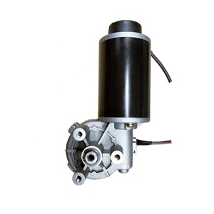 <span class=keywords><strong>Motor</strong></span> de engranaje helicoidal de <span class=keywords><strong>80W</strong></span> <span class=keywords><strong>24V</strong></span> CC, imán permanente, reversible, eje de 10mm, montaje con brida para electrodomésticos, acero al carbono, codificador, impermeable - Product Image 1