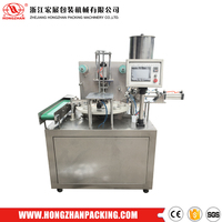 Machine de scellage de remplissage de capsules de café K Cup rotative automatique/Machine de scellage de petites tasses
