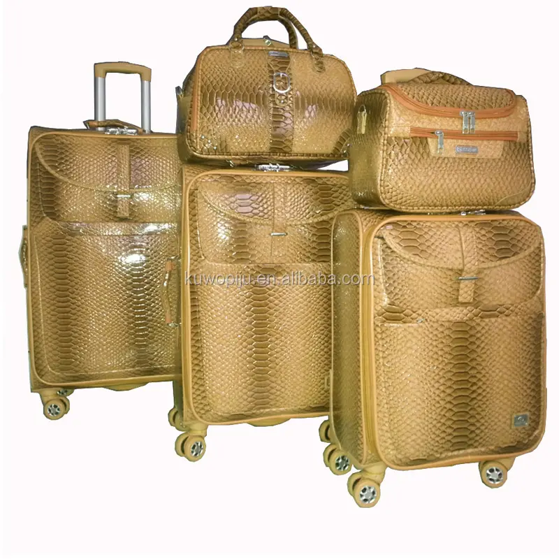 5 шт. бежевые кожаные сумки на колёсиках обсушки салатных листьев чемодан, сумка-тоут сумка в комплекте