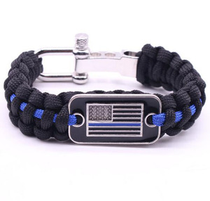 संयुक्त ध्वज उत्तरजीविता पैराकॉर्ड ब्रेसलेट आउटडोर शिविर आपातकालीन रस्सी चढ़ाई - Product Image 2