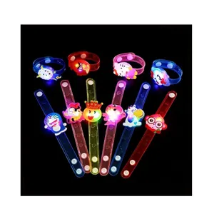Coloured Flashing Wrist LED Bracelets Colourful Light up Cartoon Bracelet for Kids