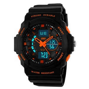 นาฬิกา Skmei 0955แบบ Dual Time นาฬิกาสตรีแฟชั่น <span class=keywords><strong>Analog</strong></span> นาฬิกาอิเล็กทรอนิกส์กลางแจ้ง30M กันน้ำ Diver ดิจิตอล <span class=keywords><strong>Led</strong></span> นาฬิกา